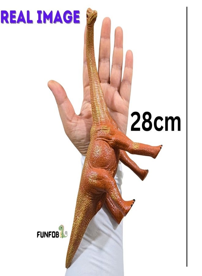 FUNFOB Brachiosaurus Dinosaur Toy Figure Width -28cm | Dinosaur Action Figure Educational Wild Animal Toys for Boys & Girls | Brachiosaurus Long Neck Big Size - Image 3
